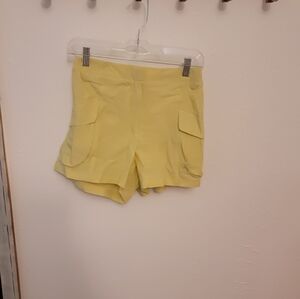 Avalanche Women's Yellow Cargo Shorts